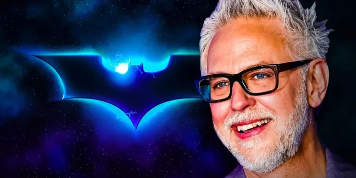 Símbolo do Batman e James Gunn
