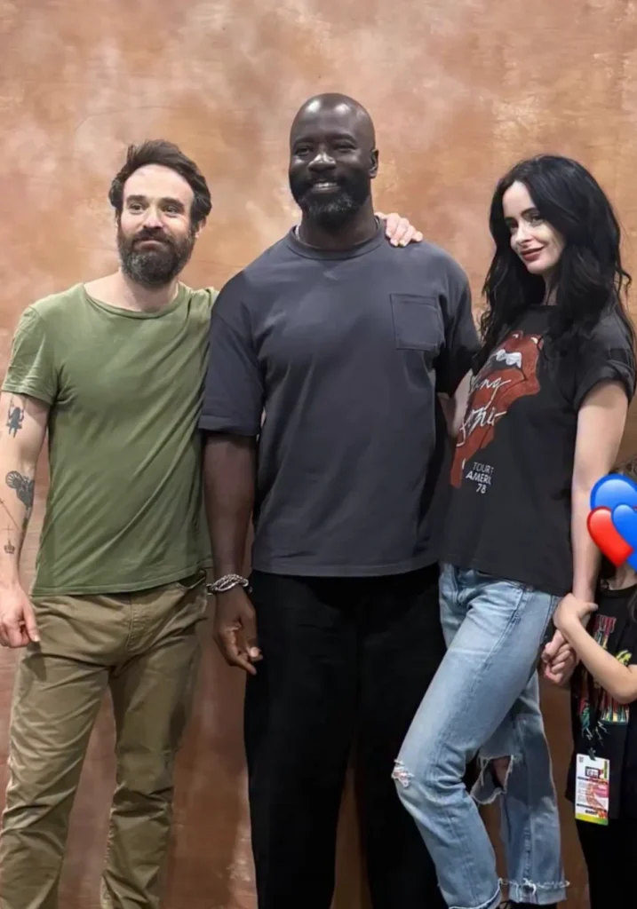Charlie Cox, Mike Colter e Krysten Ritter