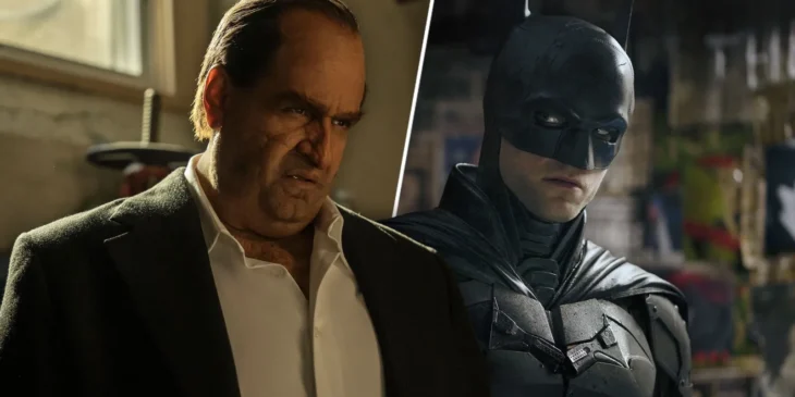 Colin Farrell como Pinguim e Robert Pattinson como Batman