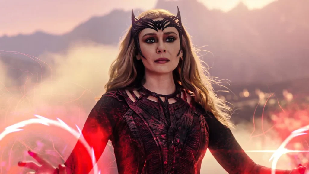 Elizabeth Olsen como Feiticeira Escarlate