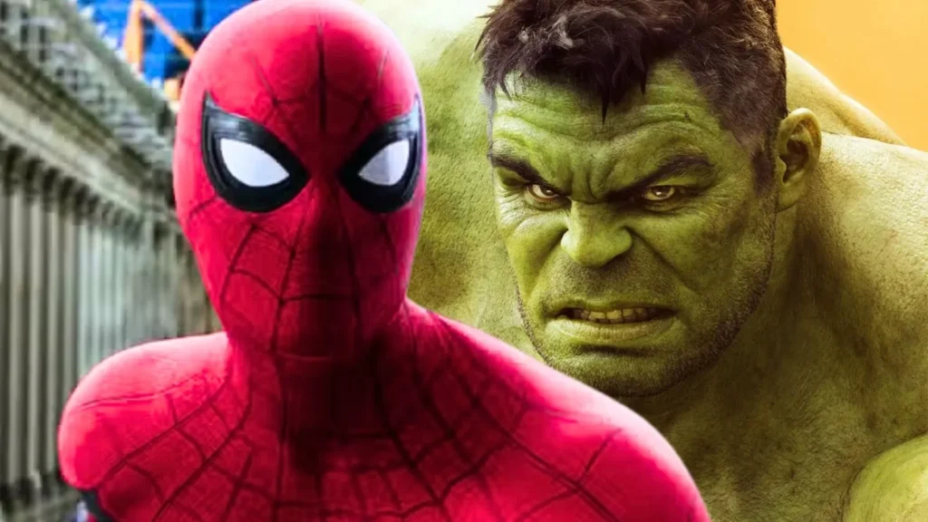 Homem-Aranha e Hulk do MCU