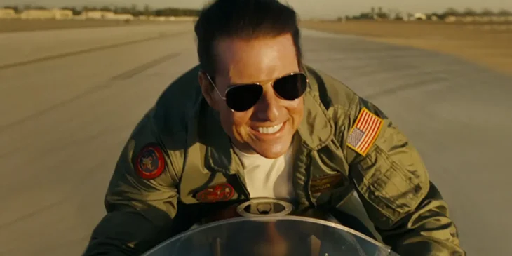 Tom Cruise em Top Gun: Maverick