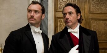 Robert Downey Jr e Jude Law em Sherlock Holmes