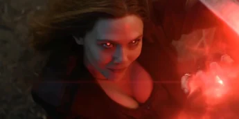 Elizabeth Olsen como a Feiticeira Escarlate