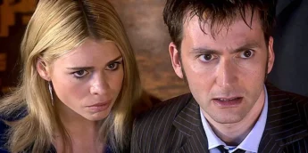 Billie Piper e David Tennant em Doctor Who
