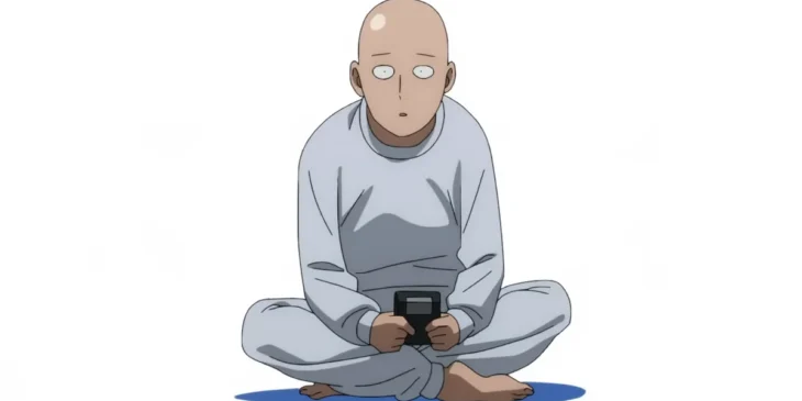 Saitama em cena da 3ª temporada de One-Punch Man