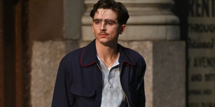 Timothée Chalamet no filme Marty Supreme da A24