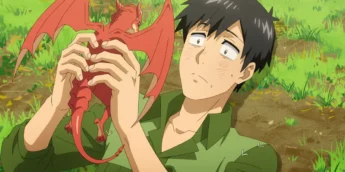 Draquinho e Mukouda em cena do Episódio 13 de Campfire Cooking In Another World with My Absurd Skill