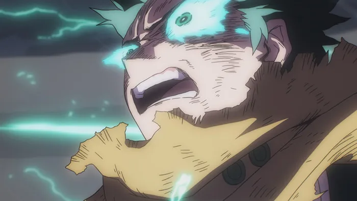 Deku em cena do Episódio 161 de My Hero Academia