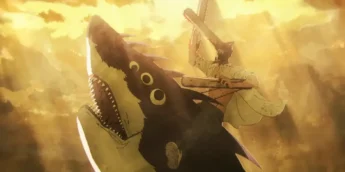 Denji e Beam em cena de Chainsaw Man - O Filme: Arco da Reze