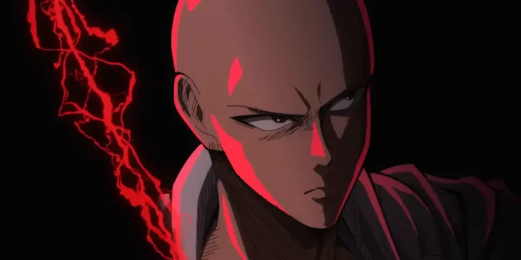 Saitama em abertura da 3ª temporada de One-Punch Man