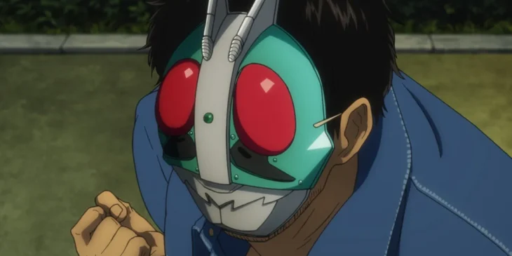 Tanzaburo Tojima em cena do Episódio 2 de Tojima Wants to Be a Kamen Rider