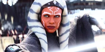 Rosario Dawson em combate como Ahsoka