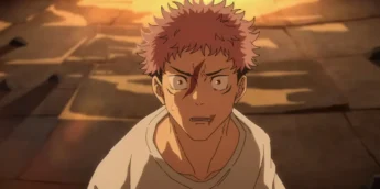 Yuji Itadori em cena de Jujutsu Kaisen: Execução
