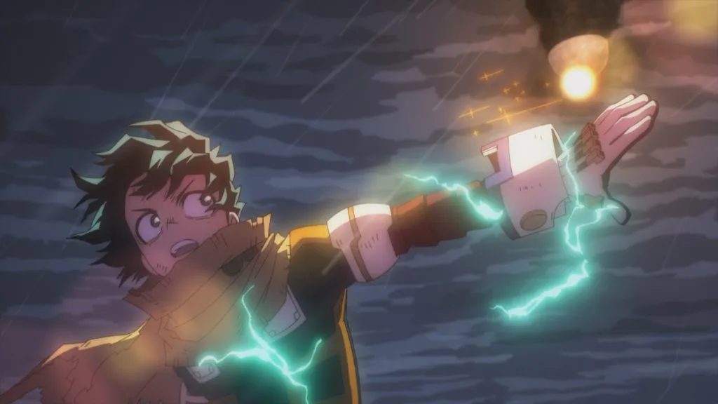 Deku em cena do Episódio 162 de My Hero Academia