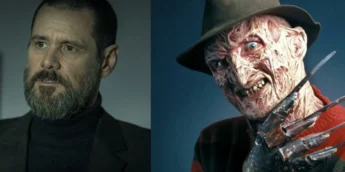 Jim Carrey e Freddy Krueger, da franquia A Hora do Pesadelo