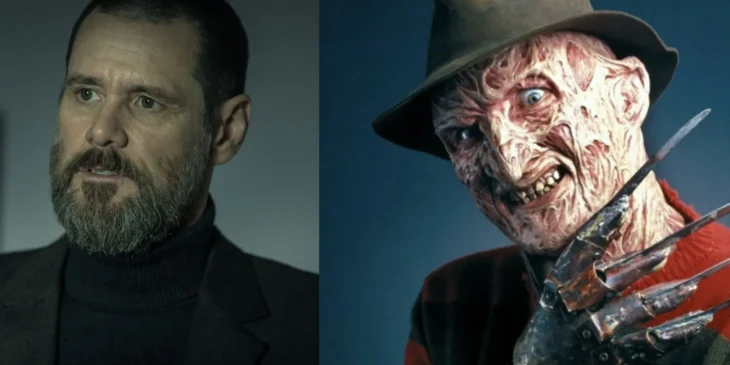 Jim Carrey e Freddy Krueger, da franquia A Hora do Pesadelo