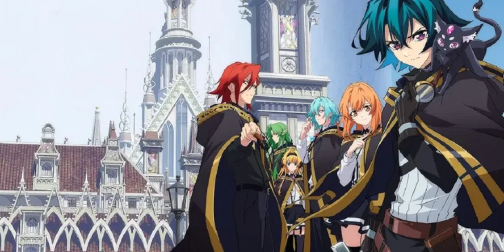 Arte promocional da adaptação em anime de Wistroia: Wand & Sword