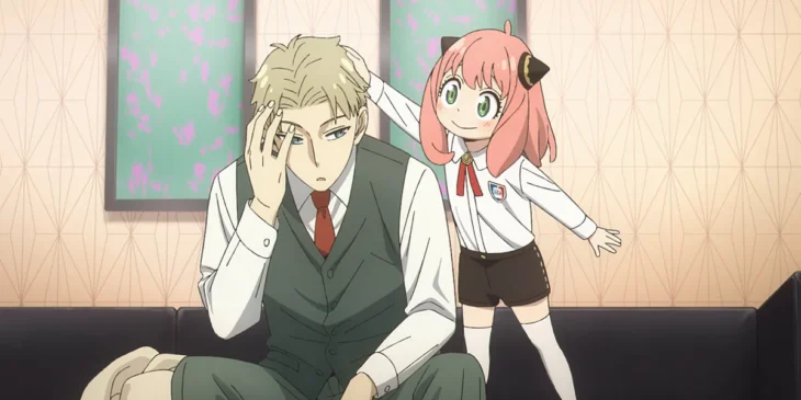 Loid e Anya em cena do Episódio 3 da 3ª temporada de SPY x FAMILY