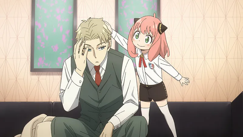 Loid e Anya em cena do Episódio 3 da 3ª temporada de SPY x FAMILY