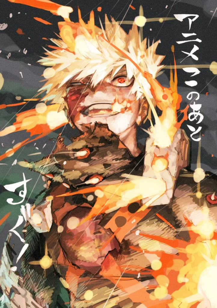 Arte de Bakugo ilustrada por Kohei Horikoshi
