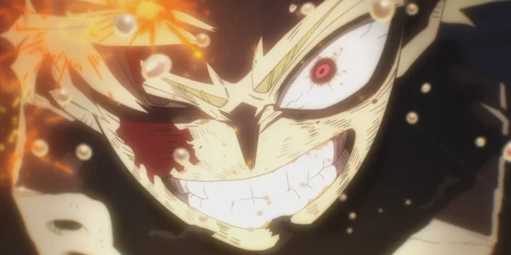 Bakugo em cena do Episódio 3 da temporada final de My Hero Academia