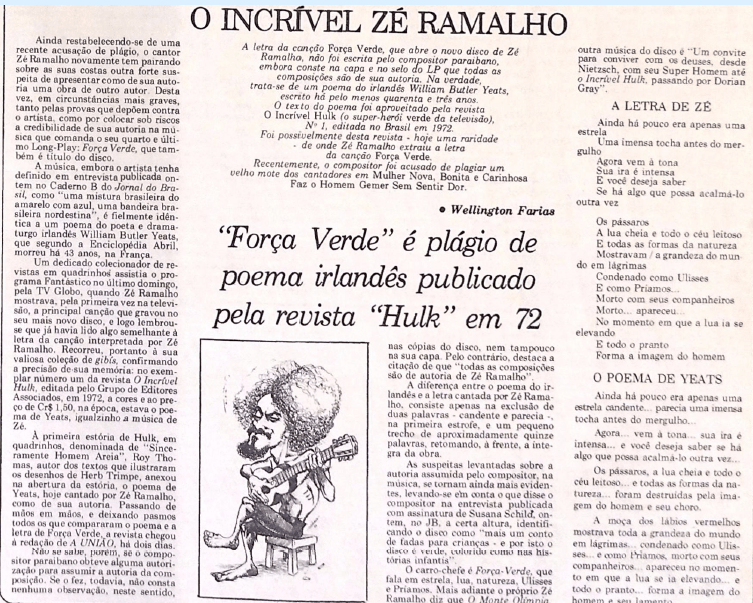 Plágio de Zé Ramalho