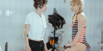 Kristen Stewart no set de The Chronology of Water