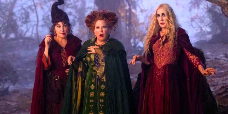 Atrizes das Irmãs Sanderson na franquia Abracadabra