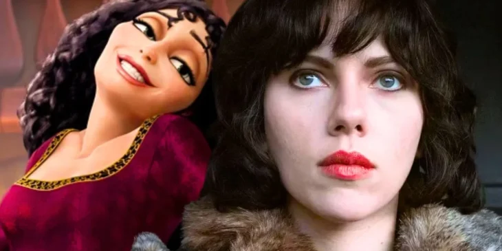 Scarlett Johansson e Mãe Gothel de Enrolados