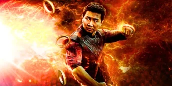 Simu Liu em ação como Shang-Chi