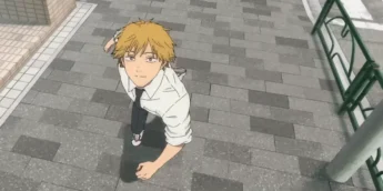 Denji em cena de Chainsaw Man - O Filme: Arco da Reze
