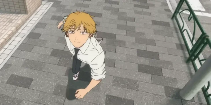 Denji em cena de Chainsaw Man - O Filme: Arco da Reze