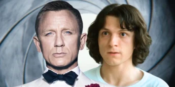 Daniel Craig como James Bond e Tom Holland