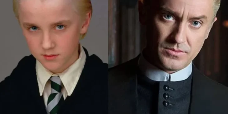 Tom Felton como Draco Malfoy, de Harry Potter