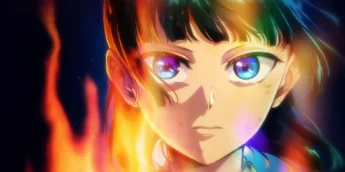 Maomao em arte promocional de anúncio da 3ª temporada e filme de Diários de uma Apotecária