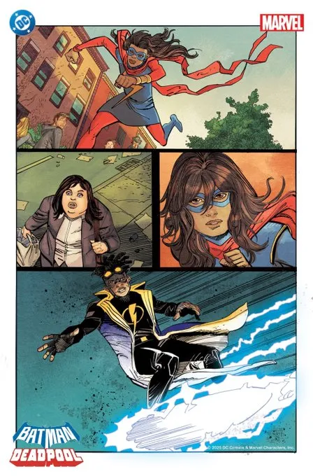 Crossover de Super Choque e Ms. Marvel