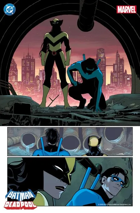 Crossover de Asa Noturna e Wolverine