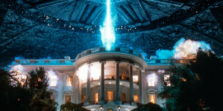 Destruição da Casa Branca em Independence Day
