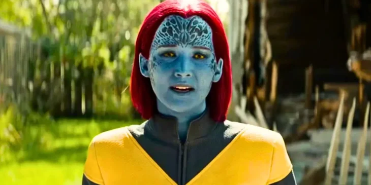 Jennifer Lawrence como Mística em X-Men Fênix Negra