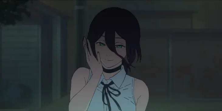 Reze em cena de Chainsaw Man - O Filme: Arco da Reze
