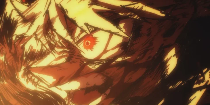 Bakugo em ação em cena do Episódio 4 da temporada final de My Hero Academia