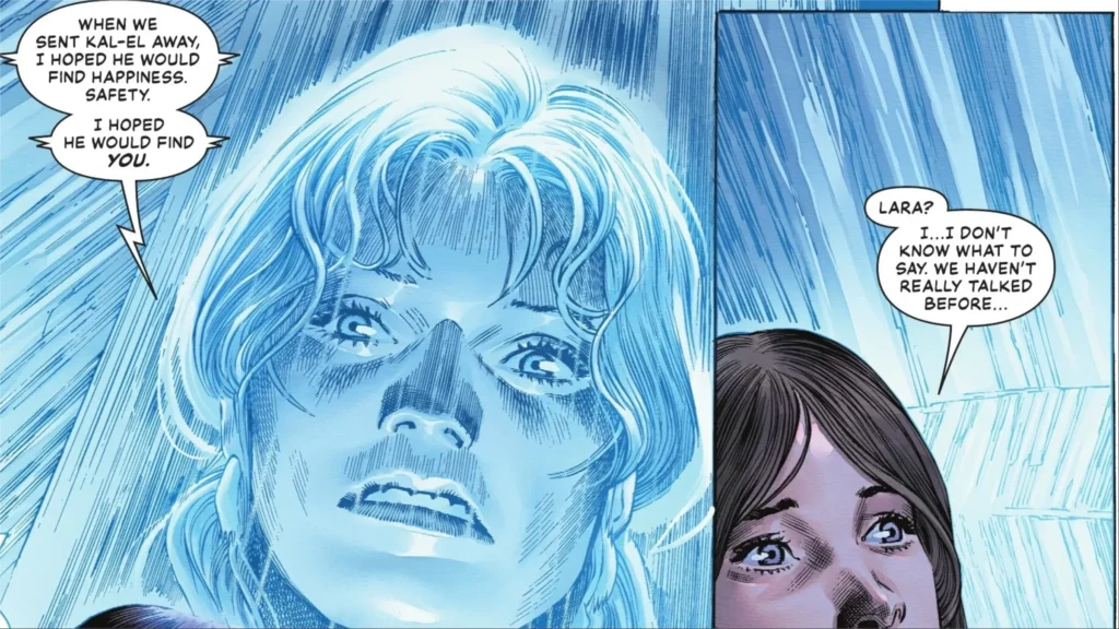 Lara e Lois Lane na Fortaleza da Solidão