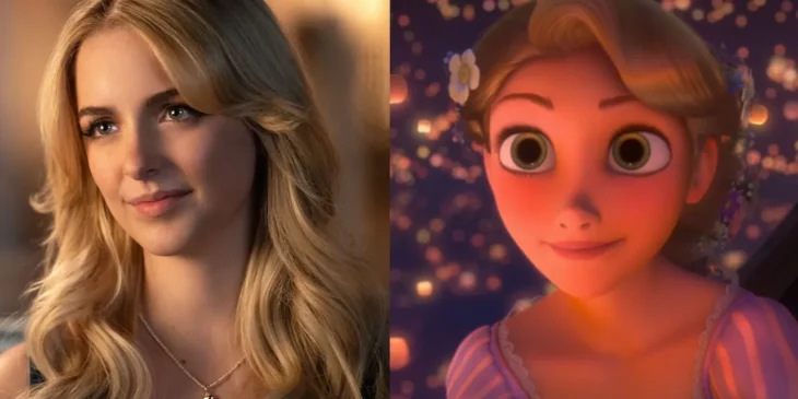 Mckenna Grace e Rapunzel, de Enrolados