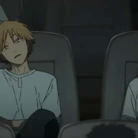 Denji e Makima no cinema em cena de Chainsaw Man - O Filme: Arco da Reze