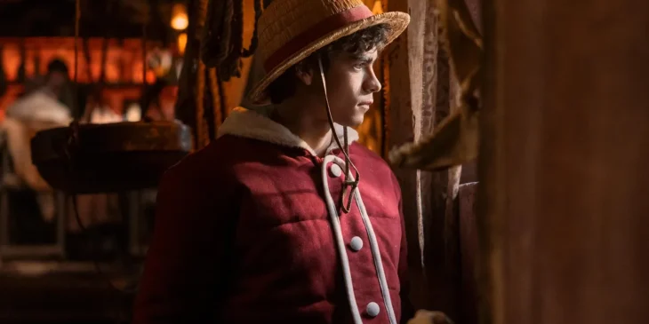 Visual de Luffy (Iñaki Godoy) na Ilha Drum em cena da 2ª temporada de One Piece: A Série