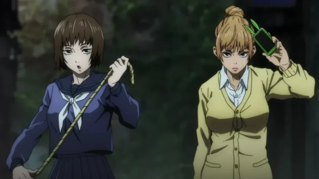 Mimiko e Nanako em Jujutusu Kaisen