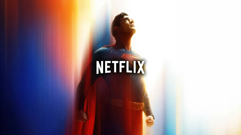 Superman com logo da Netflix