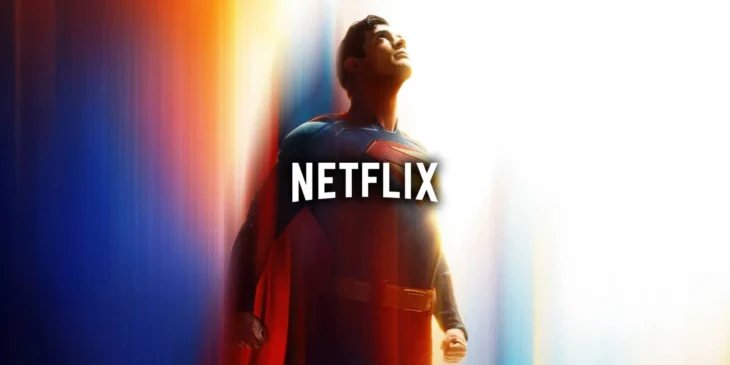Superman com logo da Netflix