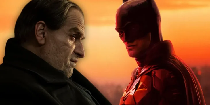Colin Farrell como Pinguim e Robert Pattinson como Batman